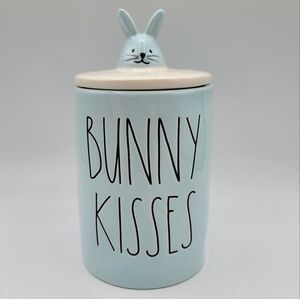 Rae Dunn Bunny Kisses Candle Ceramic w topper